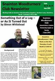 Snainton Woodturning Club newsletter June 2010