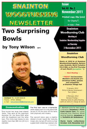 Snainton Woodturning Club newsletter November 2011