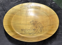 Pyrographed platter