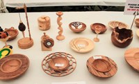 Woodturning show exhibits