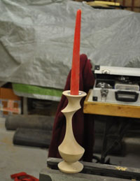 Off centre candlestick