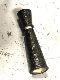 Turned wooded pepper mill