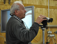 Filming woodturning