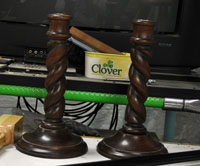 Barley twist candlesticks