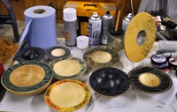 Colouring techniques in woodturning