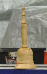 Bell shaped tape measure holder