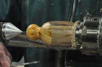 Turned laminated bird