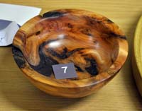 Turned wooden bowls