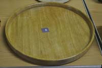Turned wooden tray