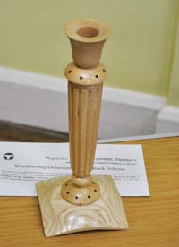 Small fluted candlestick