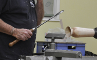 Hollowing a vase