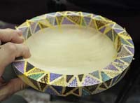 Decorated rim on a bowl