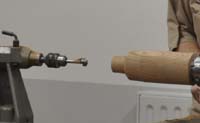 Drilling with a Forstner bit