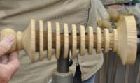 Candlestick with fins