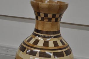 Large segmented vase
