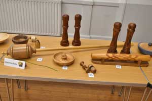 Woodturning competition entries
