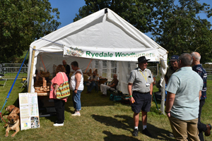 Ryedale Woodturners marquee Thornton le Dale Show