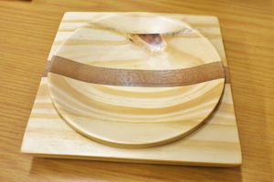 Square turned tray