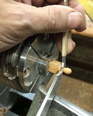 Turning small parts
