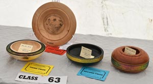 Woodturning items at Thornton le Dale Show