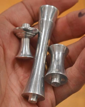 Aluminium turned finials