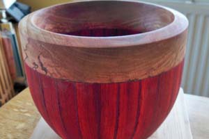 Large turned bowl