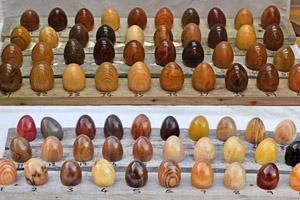 Wooden eggs