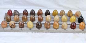 Wooden eggs