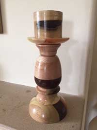 segmented candle holder