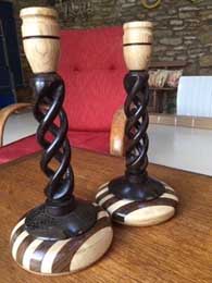 segmented twist candle sticks