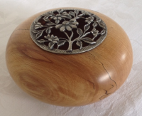 small turned wooden bowl