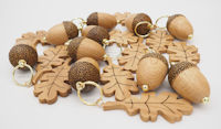 Oak leaf keyrings