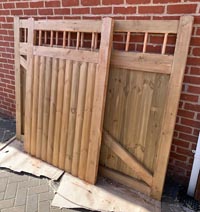 Wooden gates