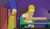 Homer Simpson woodturning